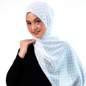 Pashmina HFZ Monogram White