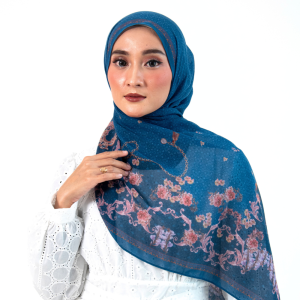 Pashmina Legacy of a Mother's Grace Deep Blue
